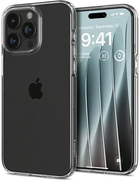 Spigen Crystal Flex Apple iPhone 15 Pro Hoesje Back Cover Transparant afbeelding 1