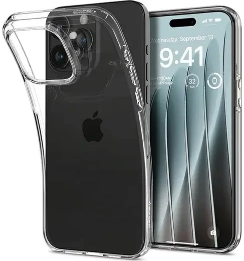Spigen Crystal Flex Apple iPhone 15 Pro Hoesje Back Cover Transparant afbeelding 3