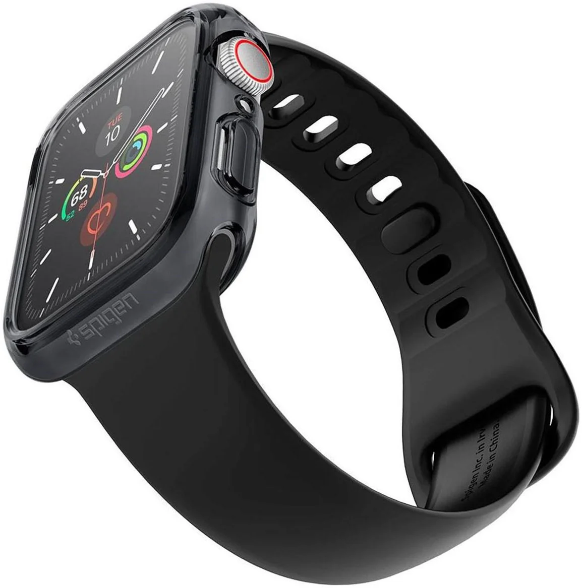 Spigen Ultra Hybrid - Apple Watch 44MM Case - Full Screen Protect - Clear Zwart afbeelding 11