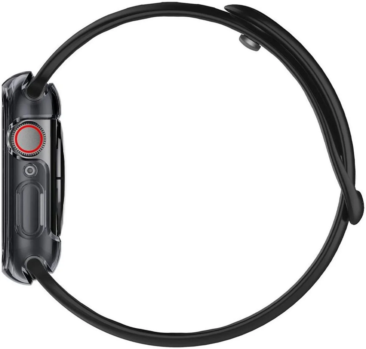 Spigen Ultra Hybrid - Apple Watch 44MM Case - Full Screen Protect - Clear Zwart afbeelding 12