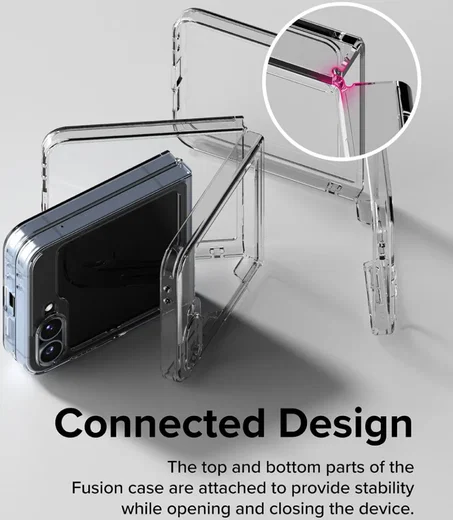 Ringke Fusion Samsung Galaxy Z Flip 6 Hoesje Back Cover Transparant afbeelding 2