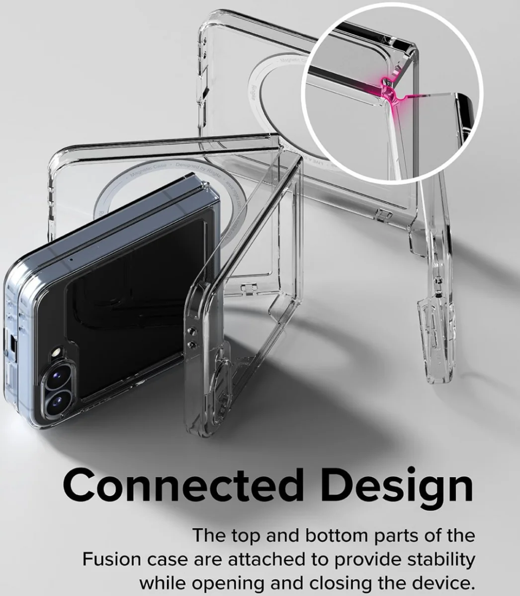 Ringke Fusion Samsung Galaxy Z Flip 6 Hoesje MagSafe Transparant afbeelding 5