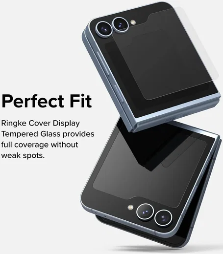 Ringke Cover Display Samsung Galaxy Z Flip 6 Screen Protector (2-Pack) afbeelding 5