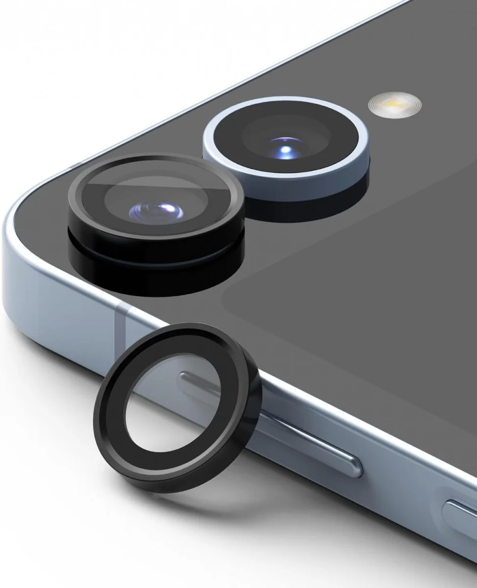 Ringke Frame Glass Samsung Galaxy Z Flip 6 Camera Protector Zwart 2-Pack afbeelding 1