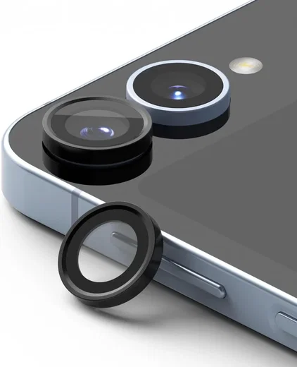 Ringke Frame Glass Samsung Galaxy Z Flip 6 Camera Protector Zwart 2-Pack afbeelding 1