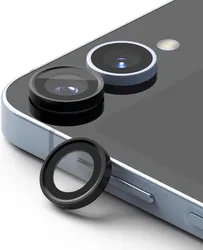 Ringke Frame Glass Samsung Galaxy Z Flip 6 Camera Protector Zwart 2-Pack afbeelding