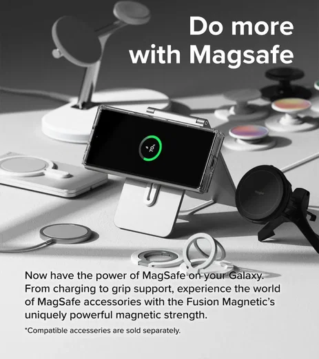 Ringke Fusion Samsung Galaxy Z Fold 6 Hoesje MagSafe Transparant afbeelding 2