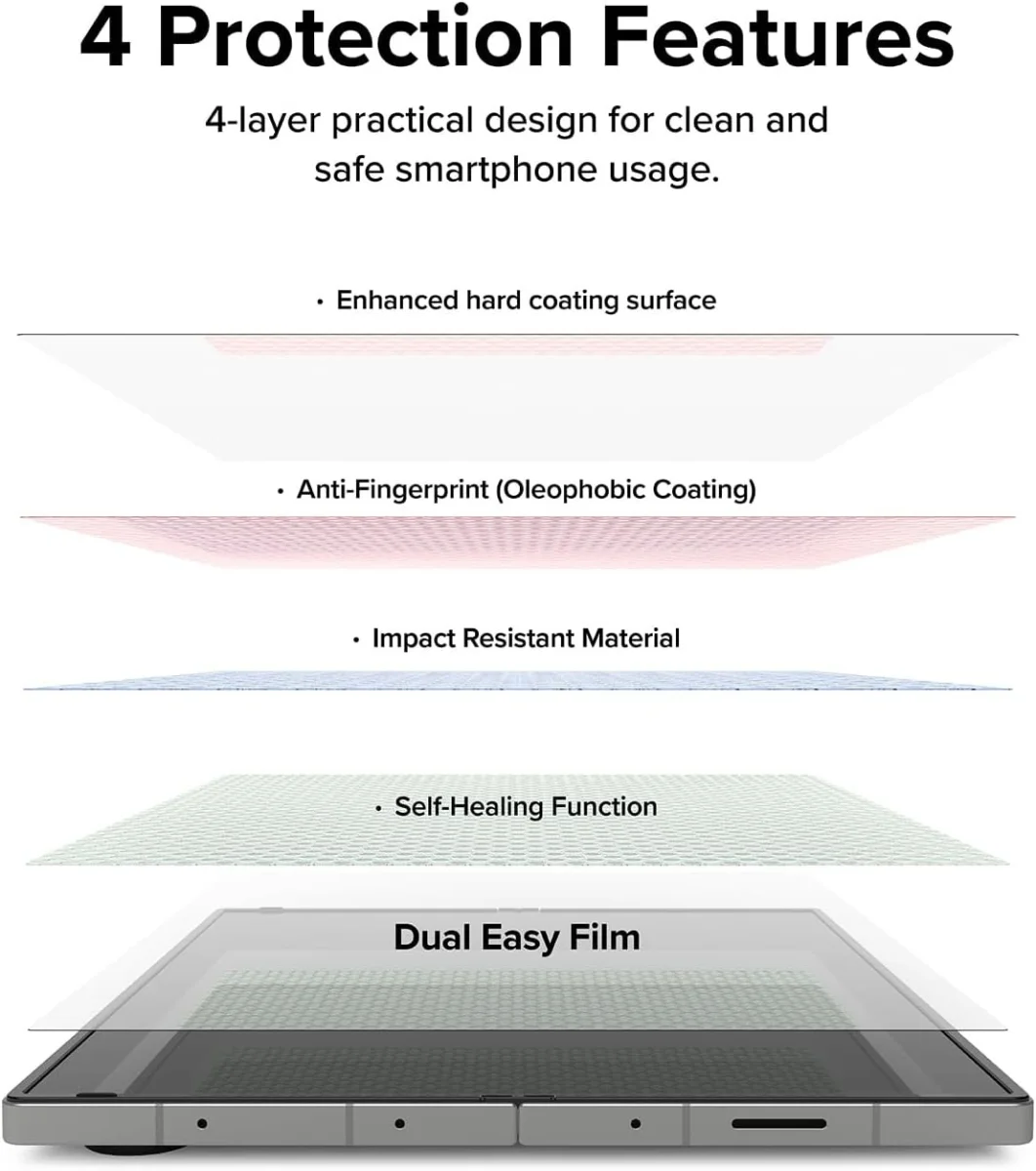 Ringke Dual Easy Film Samsung Galaxy Z Fold 6 Screen Protector Folie 2-Pack afbeelding 9