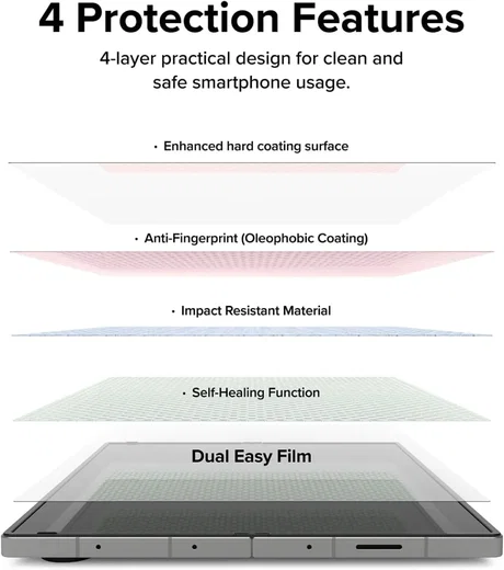 Ringke Dual Easy Film Samsung Galaxy Z Fold 6 Screen Protector Folie 2-Pack afbeelding 9