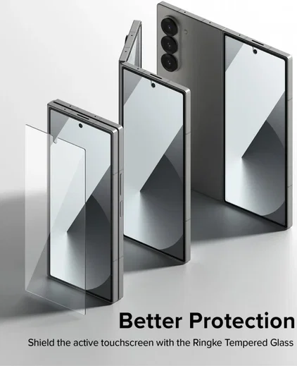 Ringke Cover Display Samsung Galaxy Z Fold 6 Screen Protector Voorkant (2-Pack) afbeelding 4