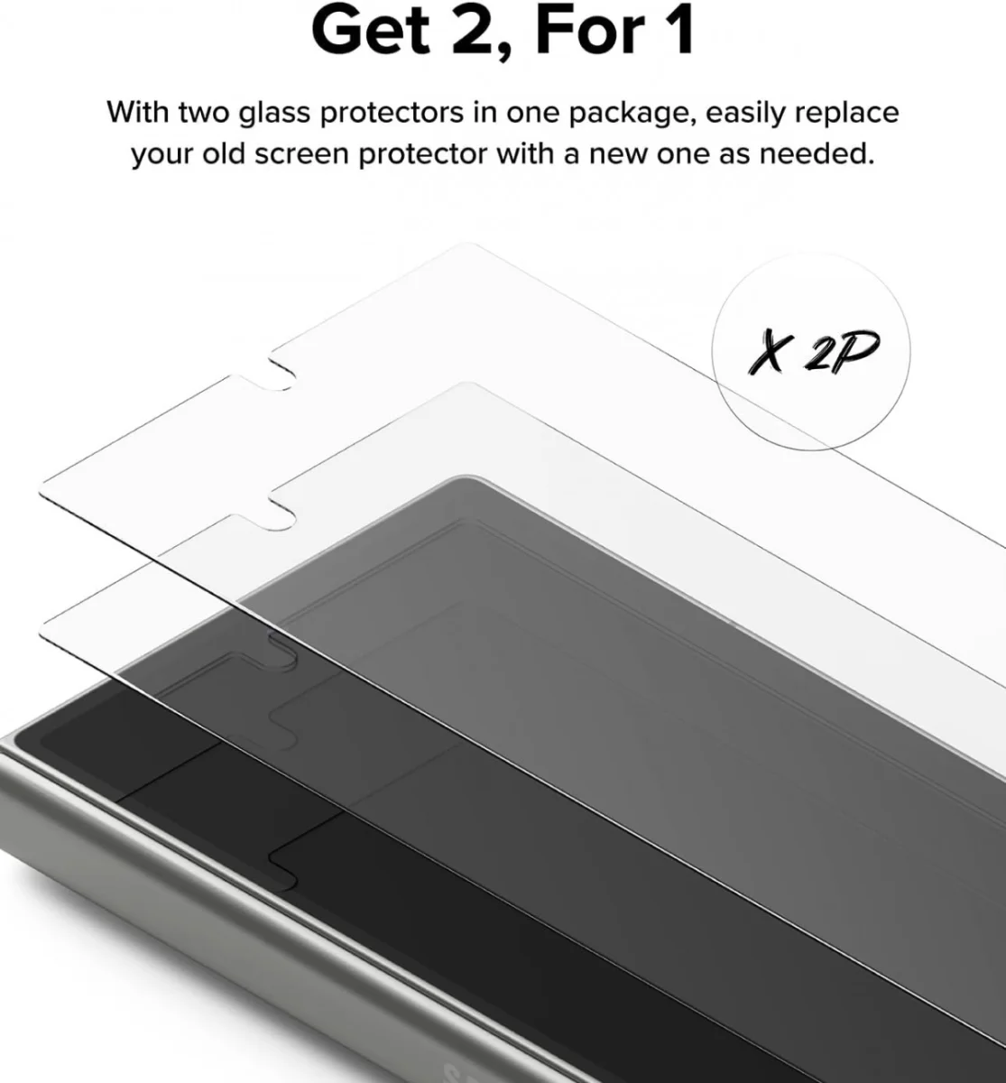 Ringke Cover Display Samsung Galaxy Z Fold 6 Screen Protector Voorkant (2-Pack) afbeelding 5