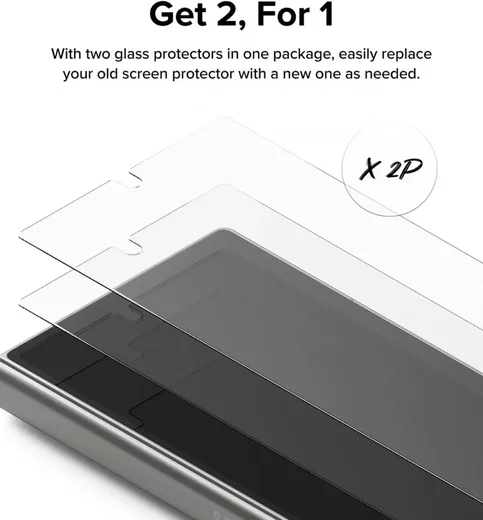 Ringke Cover Display Samsung Galaxy Z Fold 6 Screen Protector Voorkant (2-Pack) afbeelding 5