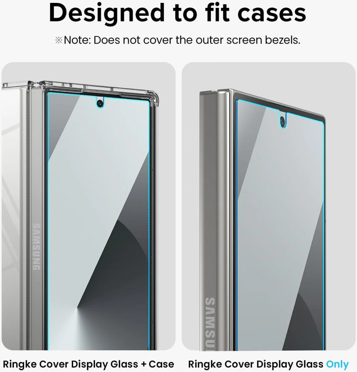 Ringke Cover Display Samsung Galaxy Z Fold 6 Screen Protector Voorkant (2-Pack) afbeelding 10