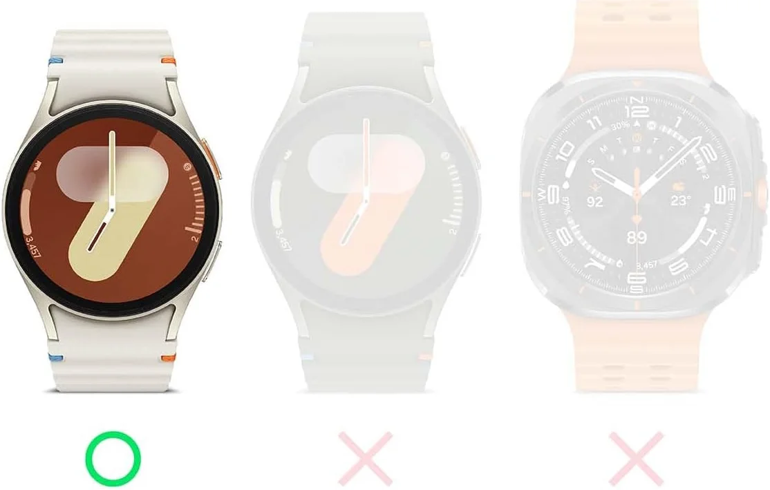 Ringke - Samsung Galaxy Watch 7 40MM - Bezel Styling Zwart + Tempered Glass afbeelding 3