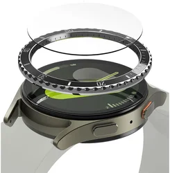 Ringke - Bezel Styling + Tempered Glass - Samsung Galaxy Watch 7 40MM - Zwart 80 afbeelding