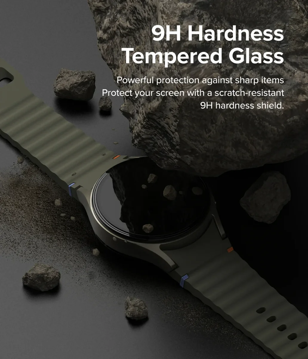 Ringke - Bezel Styling + Tempered Glass - Samsung Galaxy Watch 7 40MM - Zwart 80 afbeelding 7