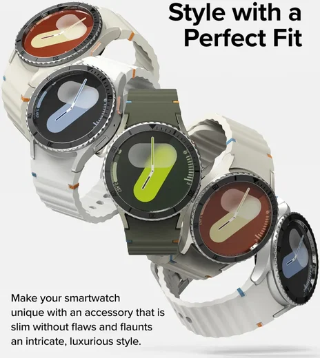 Ringke - Bezel Styling + Tempered Glass - Samsung Galaxy Watch 7 40MM - Zwart 96 afbeelding 10