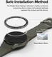 Ringke - Bezel Styling + Tempered Glass - Samsung Galaxy Watch 7 40MM - Zwart 96 afbeelding 3