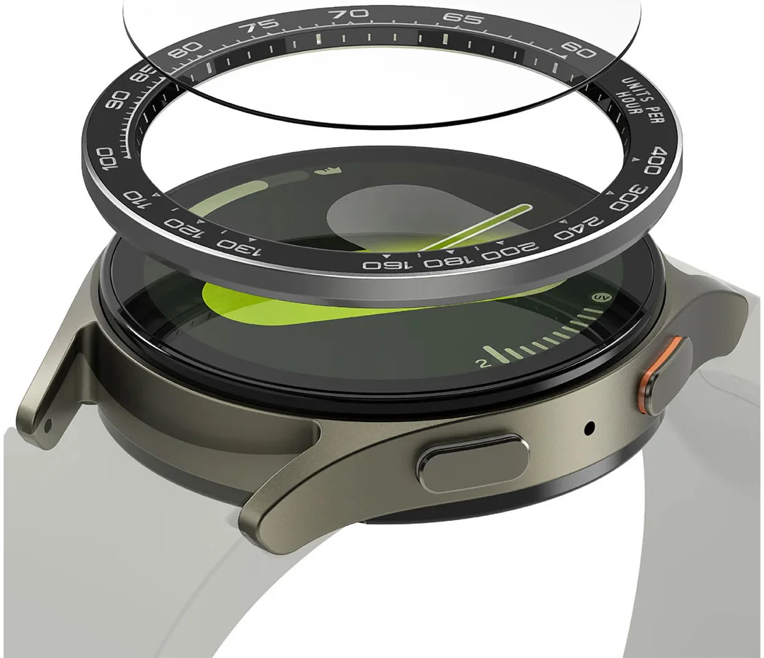 Ringke - Bezel Styling + Tempered Glass - Samsung Galaxy Watch 7 40MM - Zwart 98 afbeelding 1