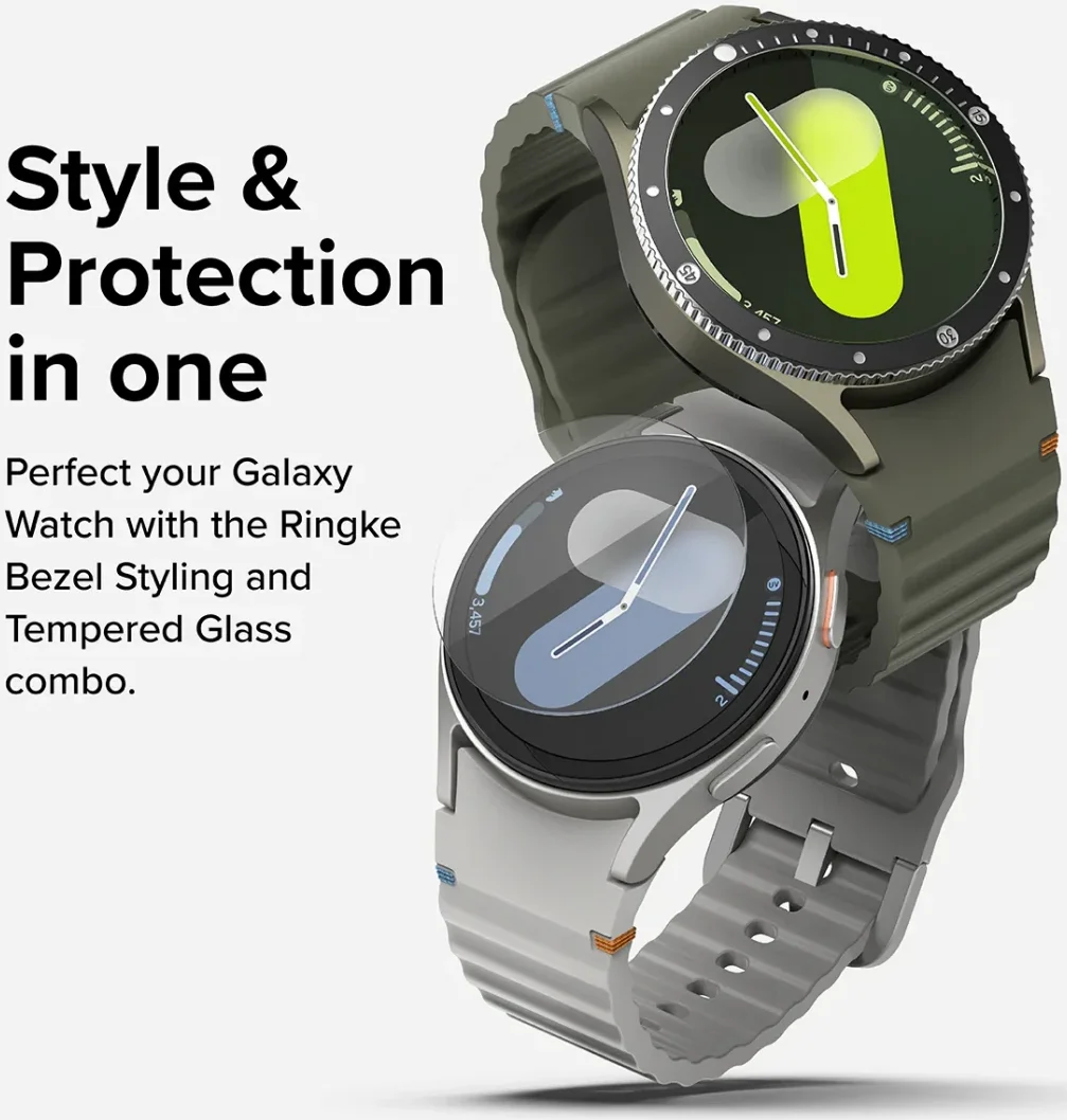 Ringke - Bezel Styling + Tempered Glass - Samsung Galaxy Watch 7 40MM - Zwart 99 afbeelding 12