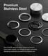 Ringke - Samsung Galaxy Watch 7 44MM - Bezel Styling Zwart + Tempered Glass afbeelding 5