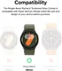 Ringke - Samsung Galaxy Watch 7 44MM - Bezel Styling Silver + Tempered Glass afbeelding 3