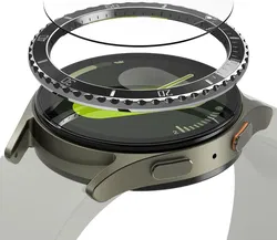 Ringke - Bezel Styling + Tempered Glass - Samsung Galaxy Watch 7 44MM - Zwart 80 afbeelding