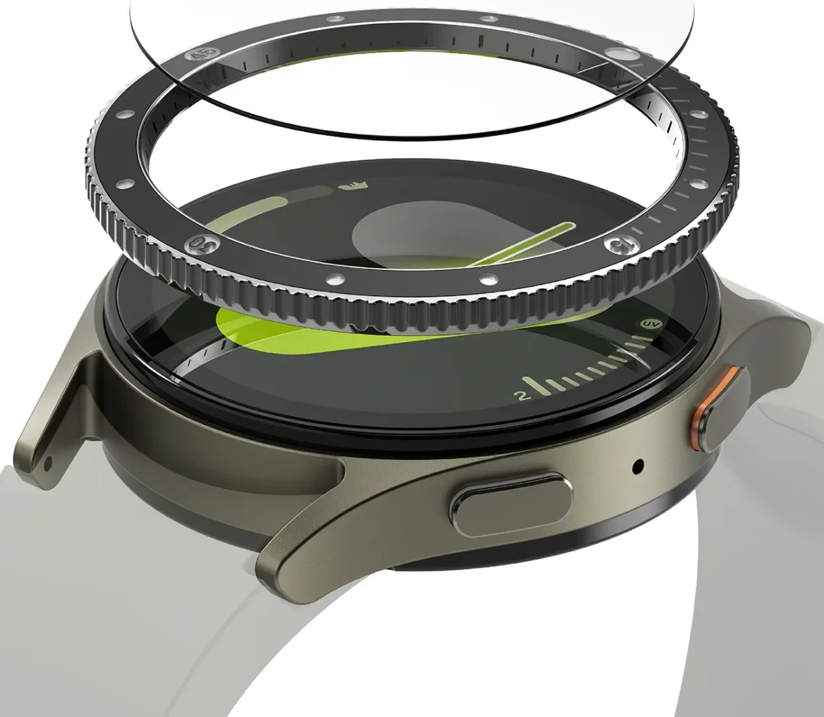 Ringke - Bezel Styling + Tempered Glass - Samsung Galaxy Watch 7 44MM - Zwart 99 afbeelding 1