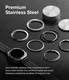Ringke - Samsung Galaxy Watch Ultra - Bezel Premium 98 + Tempered Glass - Zwart afbeelding 12