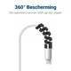 12 Pack Flexibele Siliconen Kabelbeschermers Zwart en Wit afbeelding 2