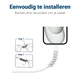 12 Pack Flexibele Siliconen Kabelbeschermers Zwart en Wit afbeelding 3