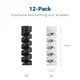 12 Pack Flexibele Siliconen Kabelbeschermers Zwart en Wit afbeelding 5