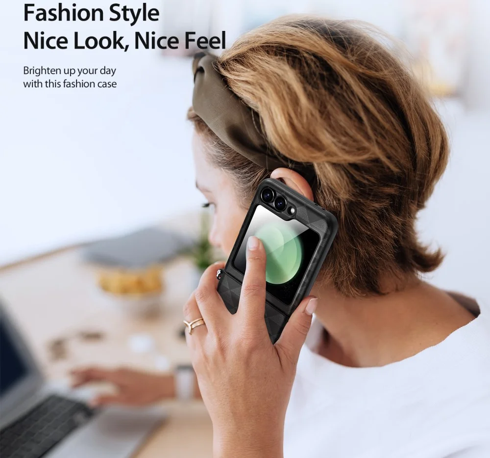 Dux Ducis Fitt Samsung Galaxy Z Flip 6 Hoesje Back Cover Zwart afbeelding 3