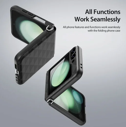 Dux Ducis Fitt Samsung Galaxy Z Flip 6 Hoesje Back Cover Zwart afbeelding 5
