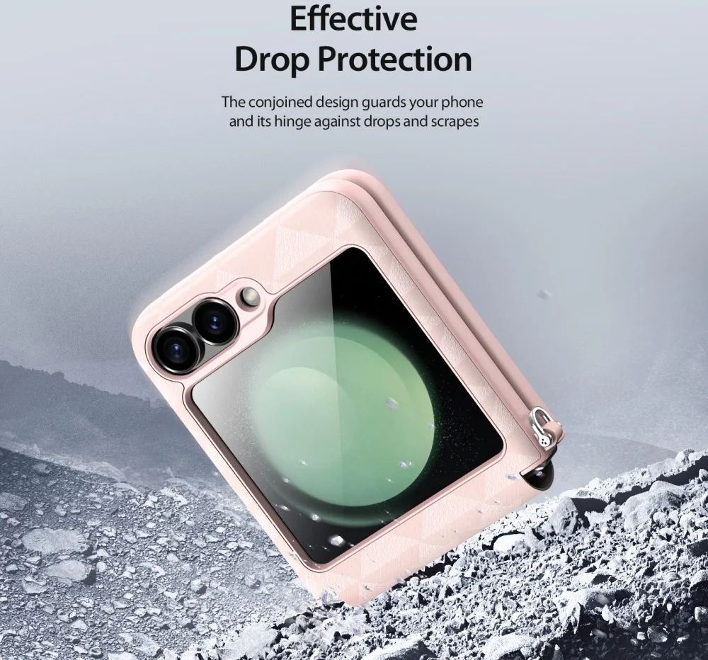 Dux Ducis Fitt Samsung Galaxy Z Flip 6 Hoesje Back Cover Roze afbeelding 4