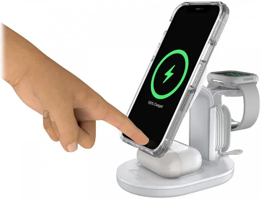 OtterBox 3-in-1 MagSafe Oplader iPhone/AirPods (Pro)/Apple Watch Wit afbeelding 4