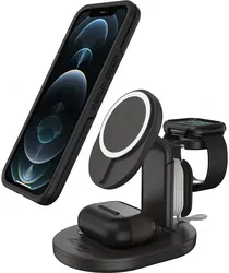 OtterBox 3-in-1 MagSafe Oplader iPhone/AirPods (Pro)/Apple Watch Zwart afbeelding
