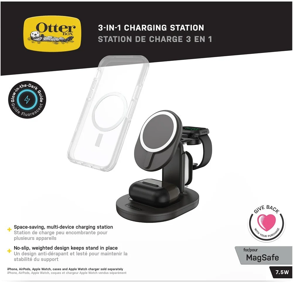 OtterBox 3-in-1 MagSafe Oplader iPhone/AirPods (Pro)/Apple Watch Zwart afbeelding 10