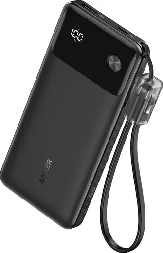 Anker (22.5W) 10.000 mAh Powerbank USB-A/USB-C Power Delivery Zwart afbeelding 1