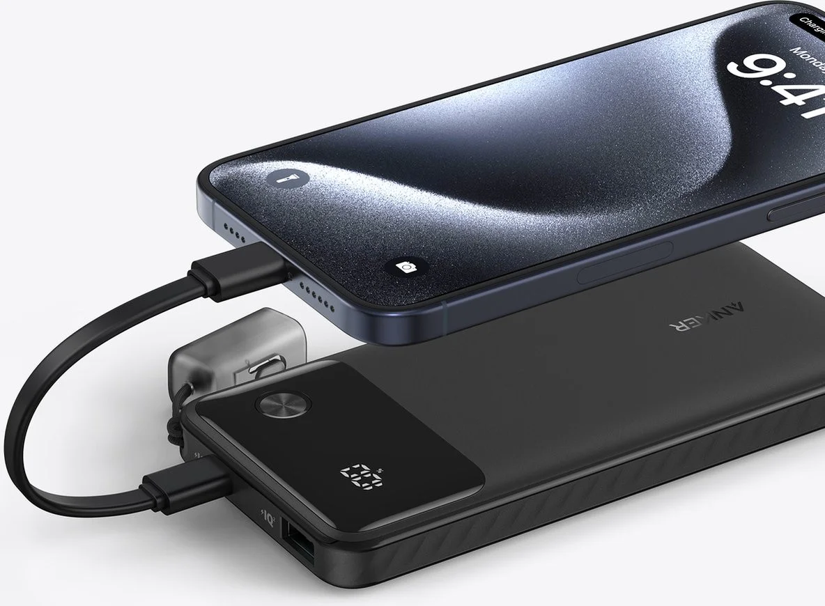 Anker (22.5W) 10.000 mAh Powerbank USB-A/USB-C Power Delivery Zwart afbeelding 6