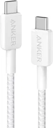 Anker 322 (60W) Gevlochten USB-C naar USB-C Kabel 0.9M Wit afbeelding