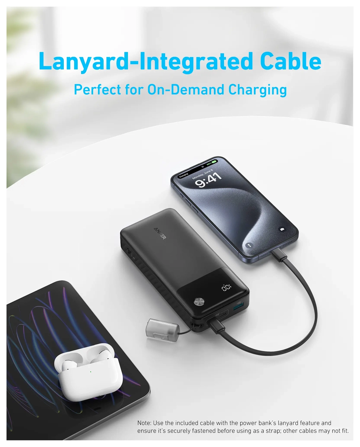 Anker (30W) 20.000 mAh Powerbank USB-A/USB-C Power Delivery Zwart afbeelding 5