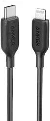 Anker 322 Gevlochten MFi USB-C naar Apple Lightning Kabel 1.8M Zwart afbeelding