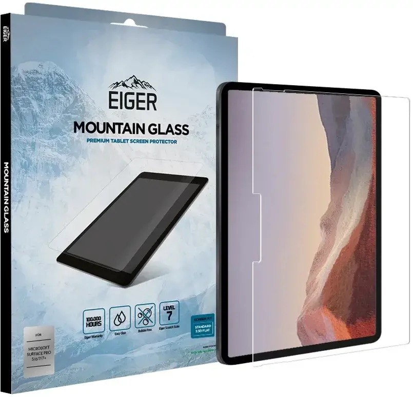 Eiger Microsoft Surface Pro 7 / Pro 6 / Pro 5 Tempered Glass Screen Protector afbeelding 1