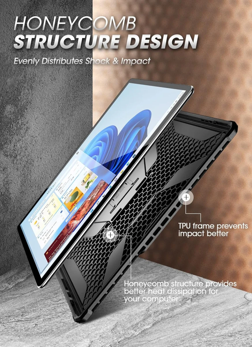 SUPCASE UB Pro Microsoft Surface Pro 8 Hoes Back Cover Zwart afbeelding 4