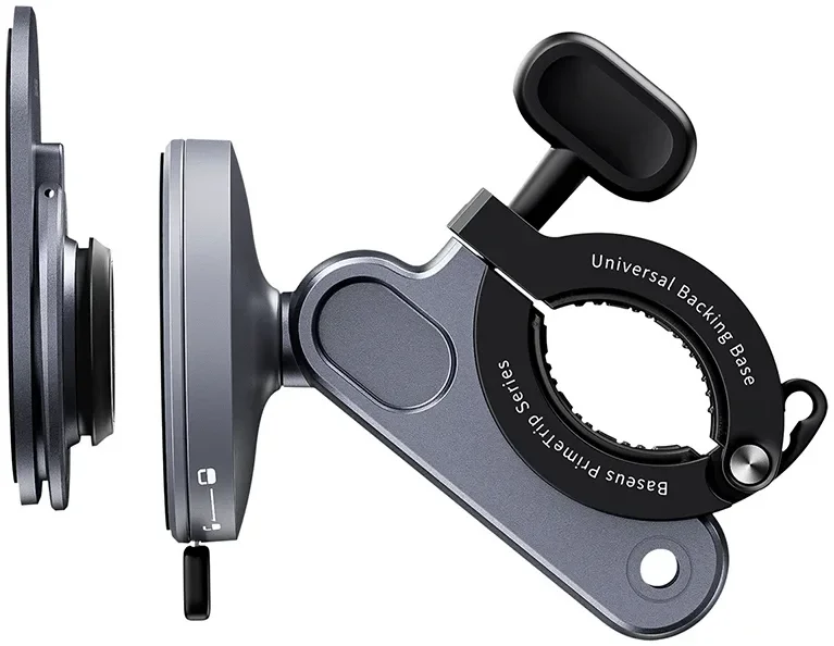Baseus PrimeTrip Telefoonhouder Fiets Stick-on met Kickstand Ring Type Zwart afbeelding 1