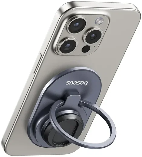 Baseus PrimeTrip Telefoonhouder Fiets Stick-on met Kickstand Ring Type Zwart afbeelding 2