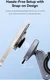 Baseus PrimeTrip Telefoonhouder Fiets Stick-on met Kickstand Ring Type Zwart afbeelding 4