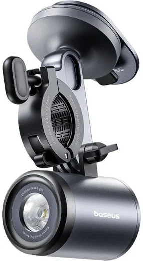 Baseus PrimeTrip Telefoonhouder Fiets Kickstand Ring met Lamp Zwart afbeelding 1