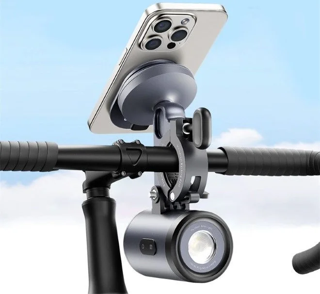 Baseus PrimeTrip Telefoonhouder Fiets Kickstand Ring met Lamp Zwart afbeelding 8